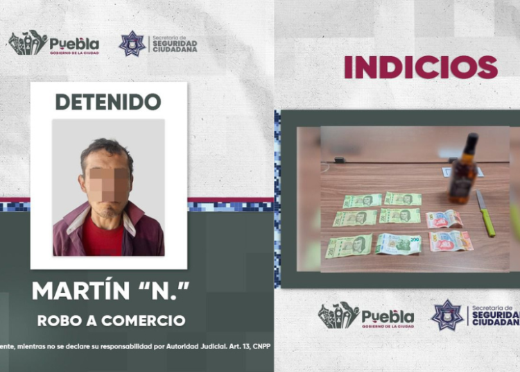 SSC detiene a presunto asaltante de tiendas de conveniencia
