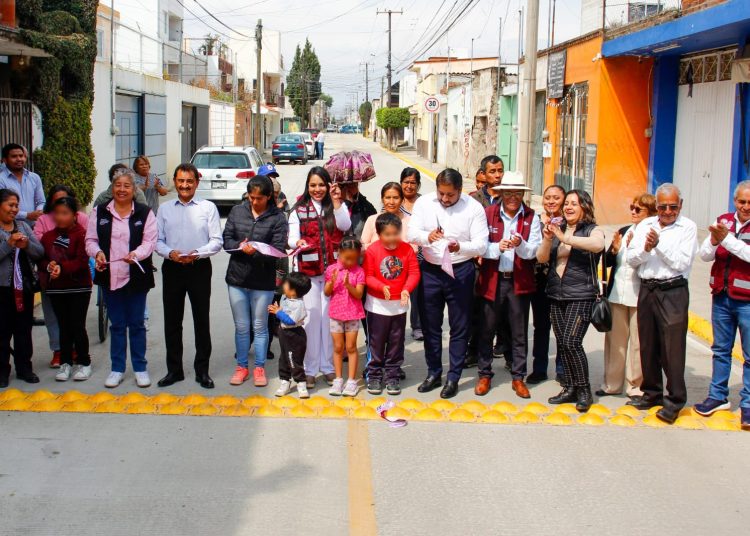 Continúa Tonantzin Fernández fortaleciendo la infraestructura vial en San Pedro Cholula