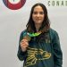 Majo Estrada, oro en escalada deportiva U19 en la Olimpiada Nacional