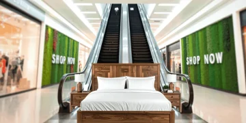 Moda en EU: dormir en centros comerciales