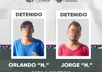 Policía de la Ciudad detuvo a dos hombres acusados de robo a comercio