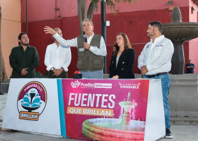 Avanza Gobierno de la Ciudad con la estrategia “Fuentes que Brillan”