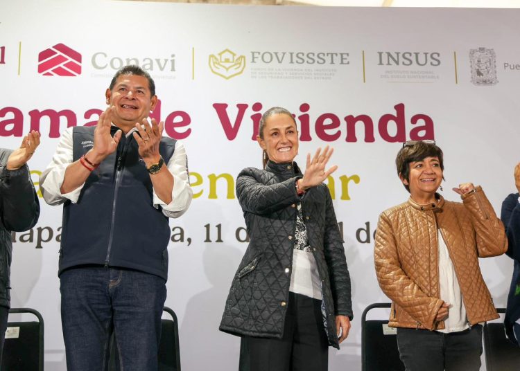 Sheinbaum y Armenta impulsan en San José Chiapa un futuro sustentable con vivienda y economía circular