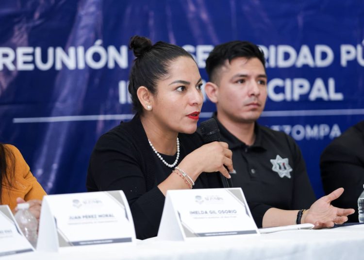Lupita Cuautle articula esfuerzos por la seguridad municipal desde San Gregorio Atzompa