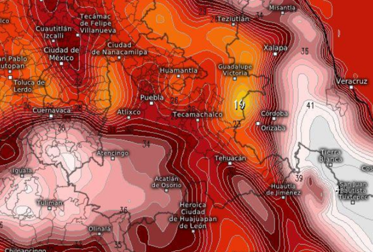 Pronostican altas temperaturas de hasta 40 ºC en Puebla