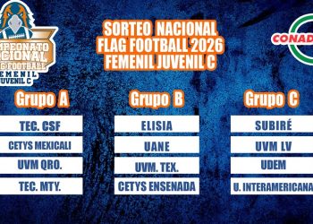 Definen grupos del Nacional de Flag Football Femenil