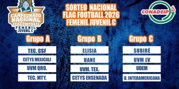 Definen grupos del Nacional de Flag Football Femenil