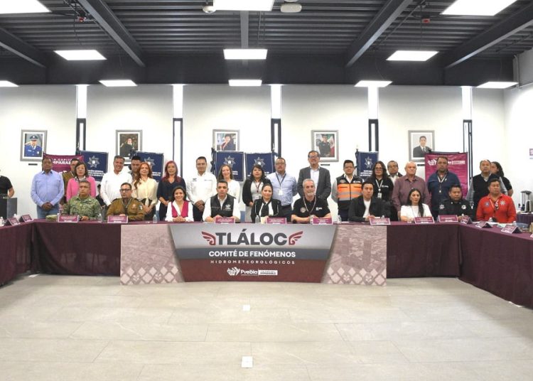 Refuerzan prevención ante lluvias con Comité Tláloc