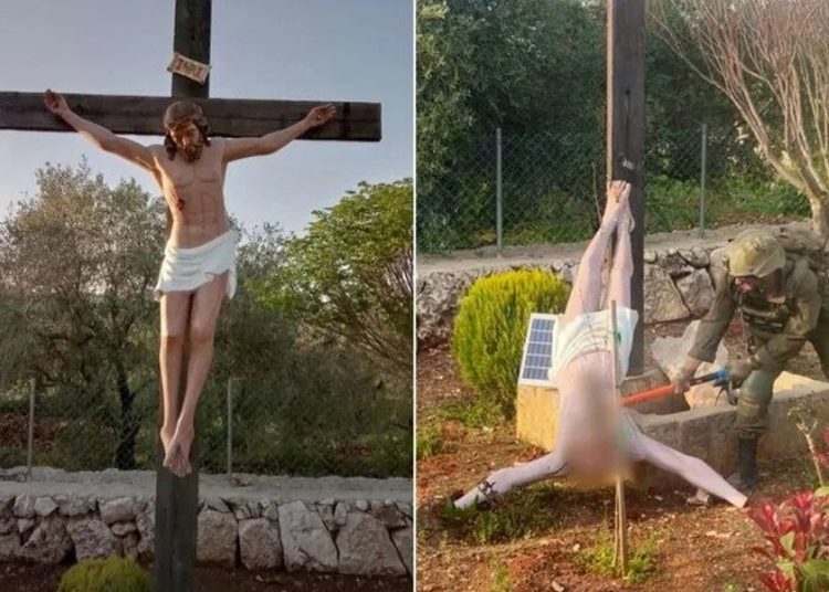 Líderes católicos exigen acción disciplinaria para soldado israelí que destrozó Cristo