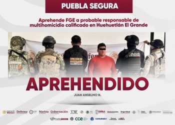Detienen a presunto responsable de multihomicidio en Huehuetlán El Grande