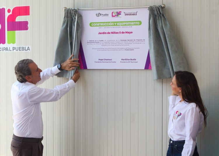 Pepe Chedraui y MariElise Budib inauguran 10 desayunadores escolares