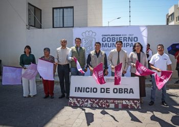 Inician reconstrucción de calle Tlaxcala en Cuautlancingo