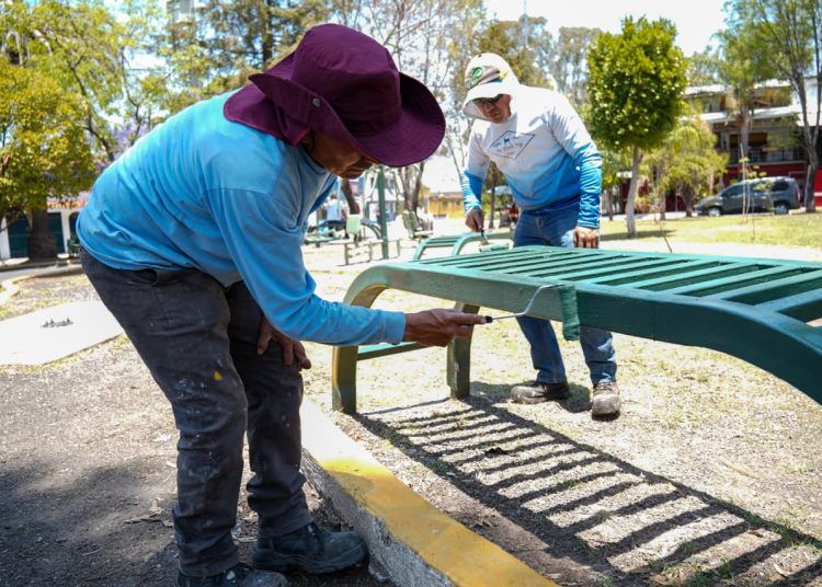 Fortalece Gobierno de Pepe Chedraui mantenimiento de mobiliario urbano