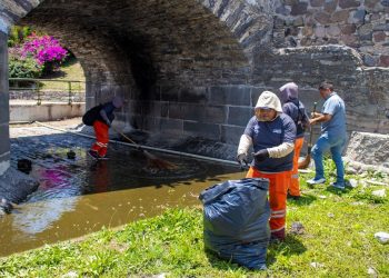 Limpian y rehabilitan el Puente de Ovando