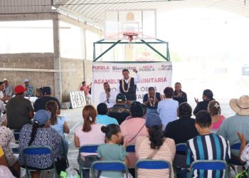 Pável Gaspar impulsa obra comunitaria en Izúcar y Tepeojuma