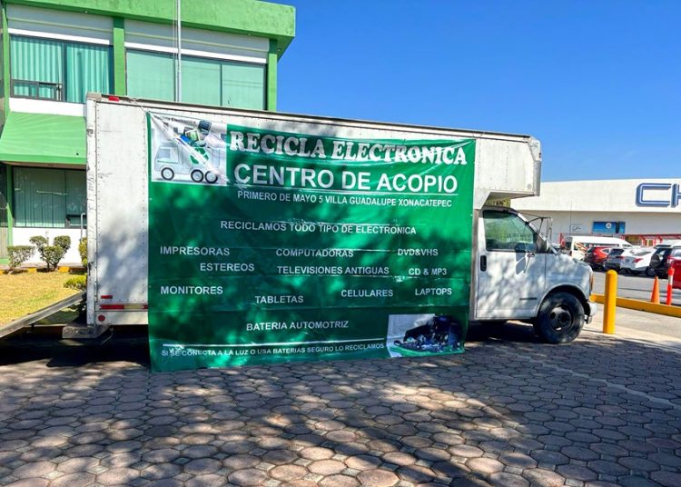 Recolectan 12 toneladas de electrónicos en Texmelucan