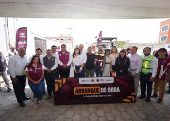 Pepe Chedraui pone en marcha tren de pavimentación