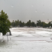 Áreas deportivas resultan afectadas tras la caída de granizo