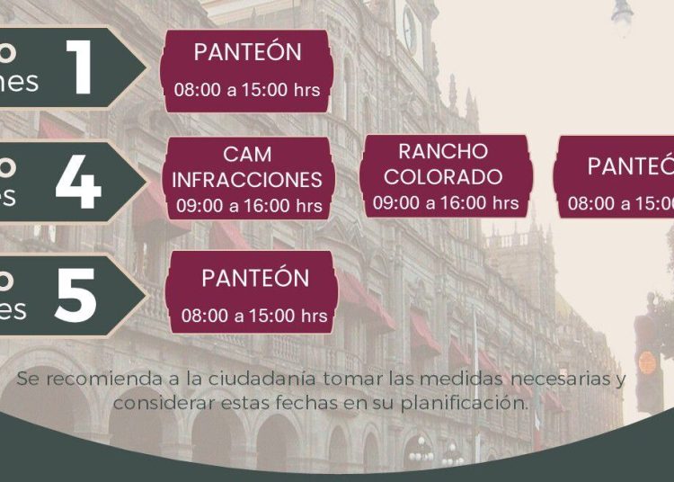 Gobierno de la Ciudad informa horarios de cobro (1–5 de mayo)