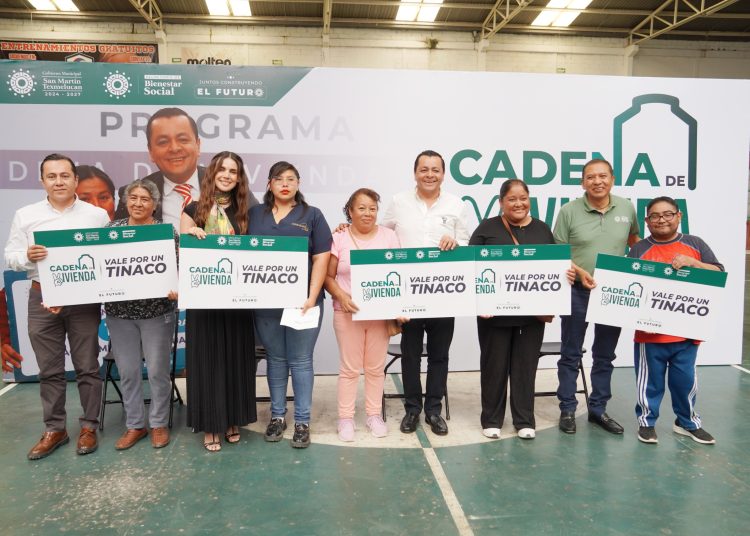 Familias de Texmelucan son beneficiadas con el programa “Cadena de Vivienda 2026”