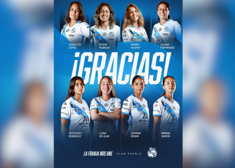 Puebla Femenil anuncia 8 bajas para el Apertura 2026