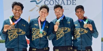 Puebla conquista oro histórico en remo