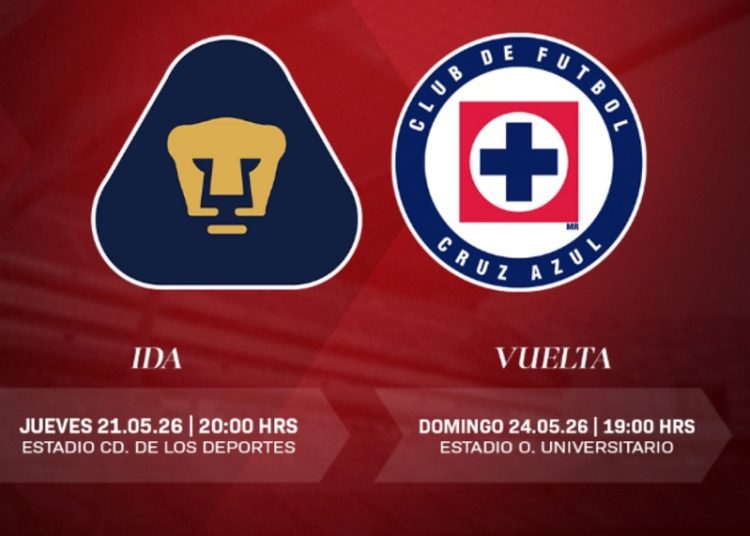 Cruz Azul y Pumas jugarán la final en CDMX