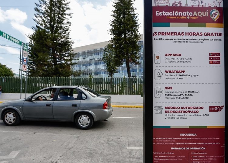 Puebla recauda 19.4 mdp por parquímetros en 4 meses