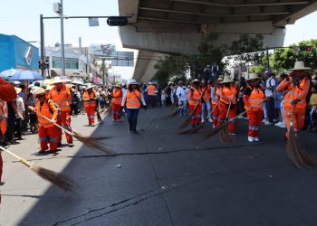 Refuerzan limpieza por desfile del 5 de Mayo