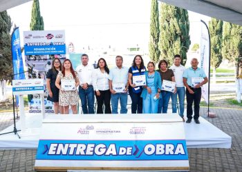 Lupita Cuautle entrega rehabilitación de Unidad Deportiva