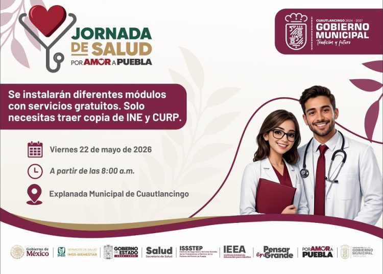 Cuautlancingo albergará Mega Jornada de Salud gratuita