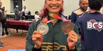 Valeria Ruedas es plata en kumite -61 kg en ON26