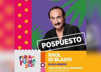 Posponen concierto de Raúl Di Blasio en la Feria de Puebla