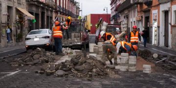 Rehabilitan calles del Centro Histórico con recurso de parquímetros