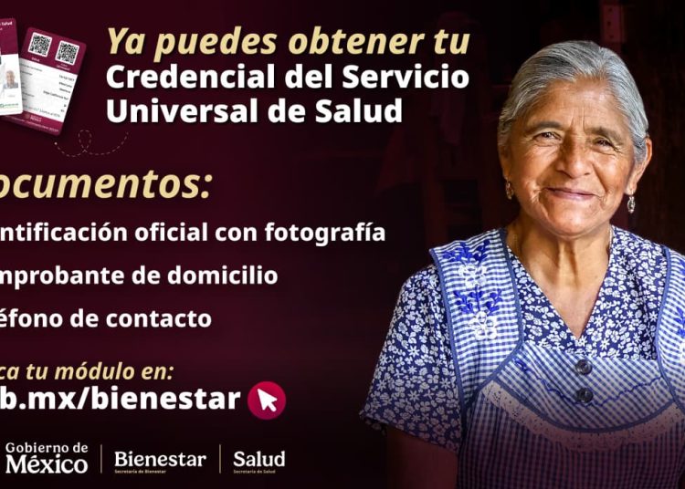Continúa el registro de Adultos Mayores y Personas con Discapacidad a la credencial del Servicio Universal de Salud: Leticia Ramírez