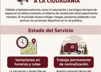 Gobierno de Cuautlancingo informa sobre el servicio de recolección de basura