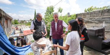 Alcalde Pepe Chedraui supervisa labores en el vaso regulador Puente Negro