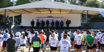 Celebran séptimo aniversario de la Guardia Nacional con carrera y exhibición
