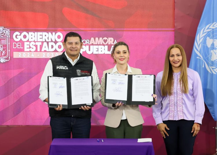 Gobierno de Puebla y ONU Mujeres firman acuerdo de cooperación por cuatro años