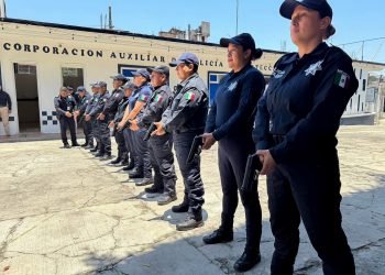 Policía Auxiliar impulsa formación táctica y atención ciudadana a personal operativo foráneo