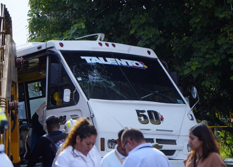 Irregular transporte implicado en accidente
