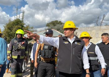 Supervisa el gobernador Alejandro Armenta zona de emergencia en Tepeaca