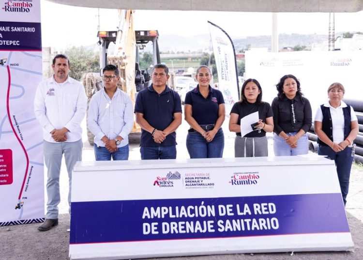 Lupita Cuautle inicia ampliación de drenaje sanitario en San Antonio Cacalotepec