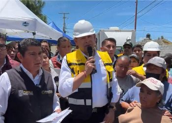 Armenta anuncia apoyos y obras tras inundaciones en Ciudad Serdán
