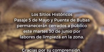 Informa Gobierno de Pepe Chedraui cierre temporal de sitios históricos por limpieza