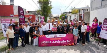 Pepe Chedraui arranca pavimentación de la calle Artículo 9