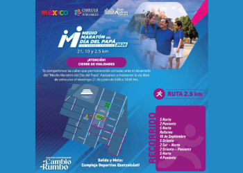 Anuncian cierres viales en San Andrés por Medio Maratón del Día del Papá 2026