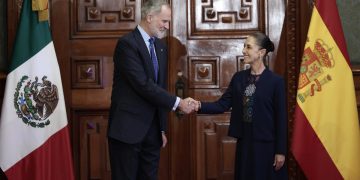 VIDEO: Sheinbaum recibe al rey Felipe VI en Palacio Nacional