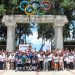 Niñas y niños poblanos celebran el Día Olímpico en el COM