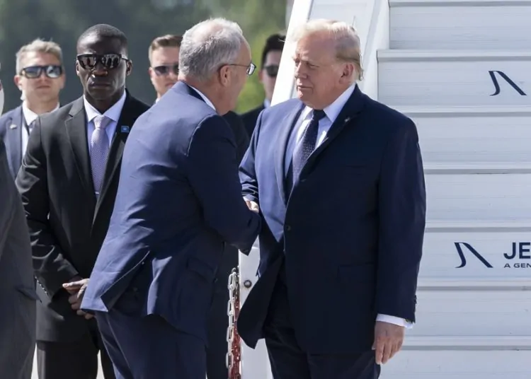 Trump aterriza en Ginebra para participar en el G7 tras anuncio del pacto con Irán